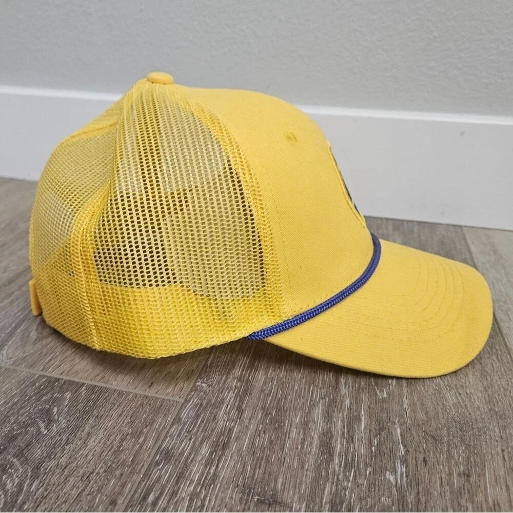 Napa Hat Anniversary‎ 100 Napa Yellow Blue Adjustable Unisex One size Retro